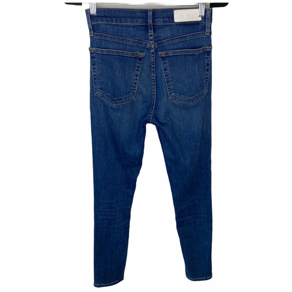 RE/DONE Denim High Rise Ankle Crop Skinny Jeans 26 - Picture 3 of 14